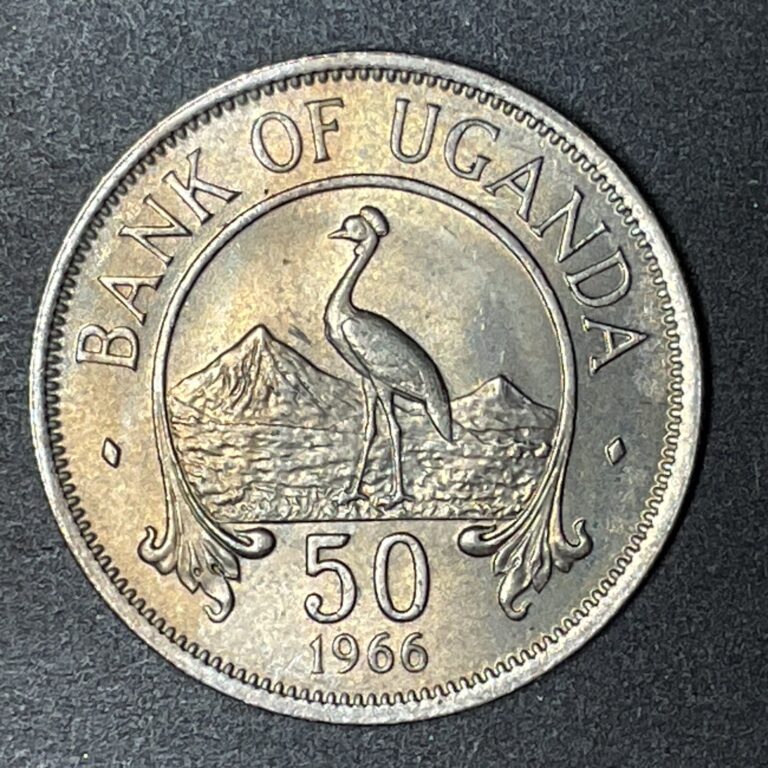 Read more about the article UGANDA 1966 50 Cents KM# 4 Uncirculated   World Coin