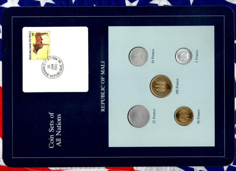 Read more about the article Coin Sets of All Nations Mali w/card UNC  1961-1977 10  25 Francs 1976