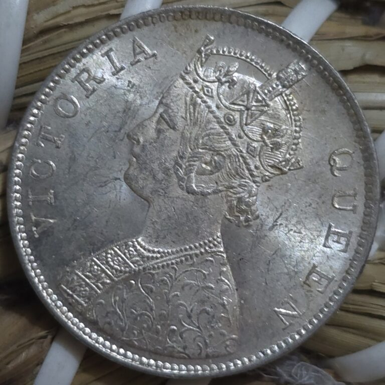 Read more about the article Top Grade British India Victoria Silver Rupee 1862 Lustrous 0/4 Dots SR3