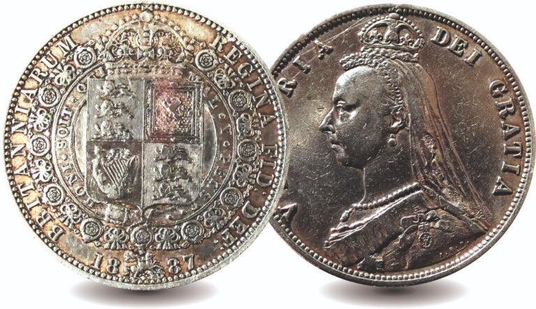Read more about the article Great Britain 1887 Queen Victoria Silver Half Crown Made in London
