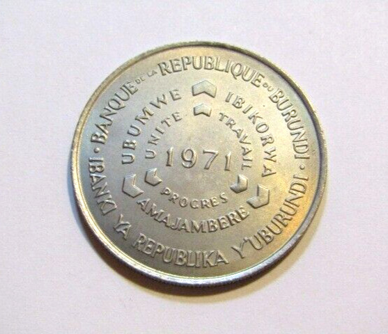 Read more about the article Burundi 1971 10 Francs F.A.O. unc Coin