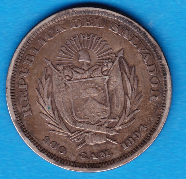 Read more about the article 1894 C.A.M. El Salvador Peso Silver Coin