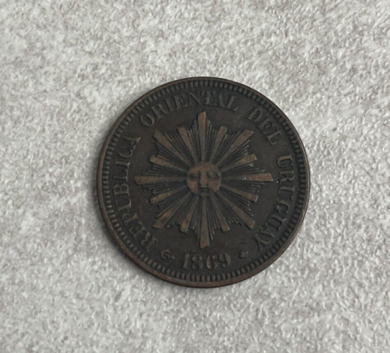 Read more about the article 1869 Uruguay 2 Centesimos L2