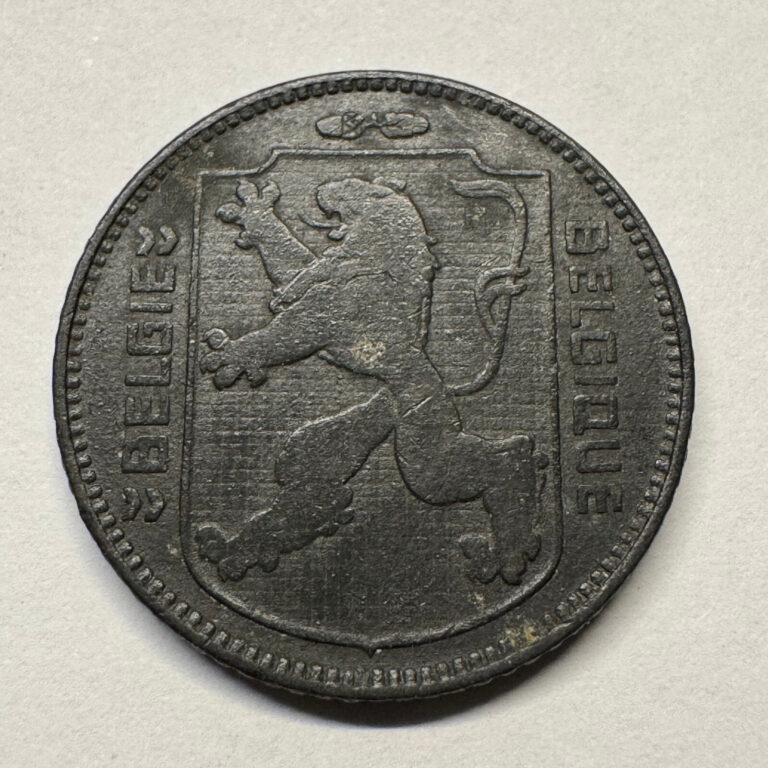 Read more about the article 1943 Belgium 1 Franc – Beautiful Coin – #B-074