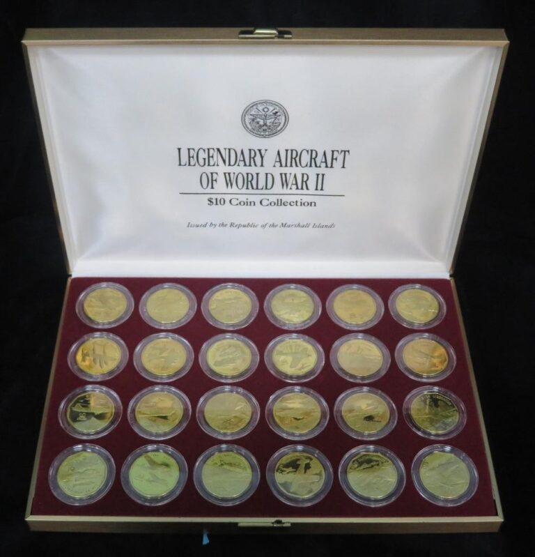 Read more about the article Legendary Aircraft of WW II * 24 Coin Set * Marshall Islands * Neat!