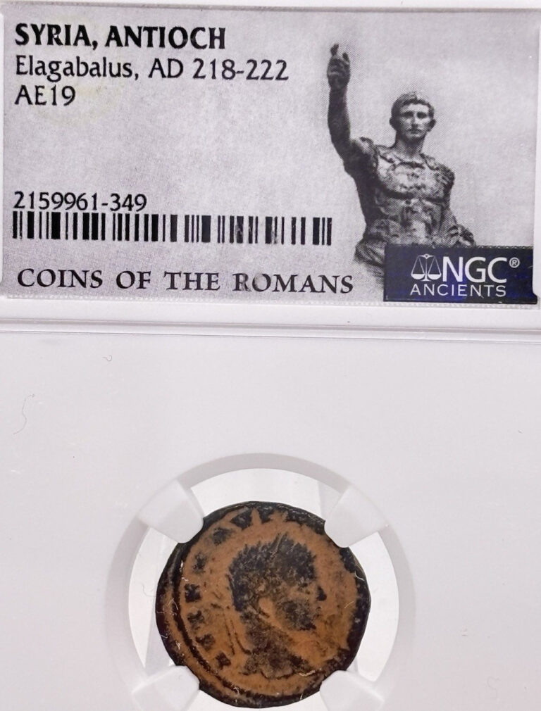 Read more about the article Syria  Antioch Elagabalus   AD 218-222  AE19 #3357