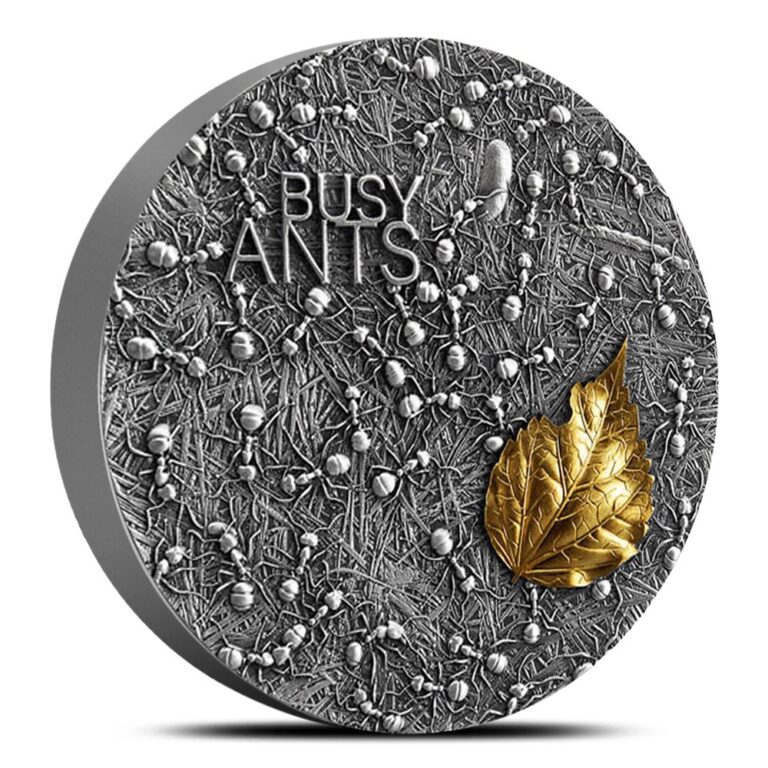 Read more about the article 2022 2 oz Antique Ghana Silver Busy Ants Coin
