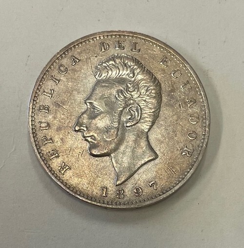 Read more about the article Ecuador – 1897 Lima JF Silver Sucre – Popular and Nice