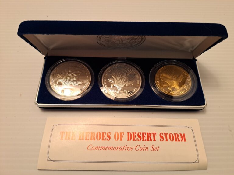 Read more about the article 1991 The Heroes Of Desert Storm Commemorative Coin Set
