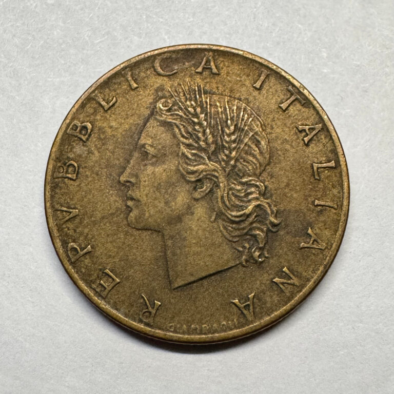Read more about the article 1958 Italy 20 Lire – Beautiful Coin – #B-002