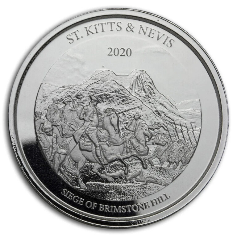 Read more about the article 2020 St. Kitts and Nevis 1 oz 999 Silver Brimstone Hill Eastern Caribbean – SR368