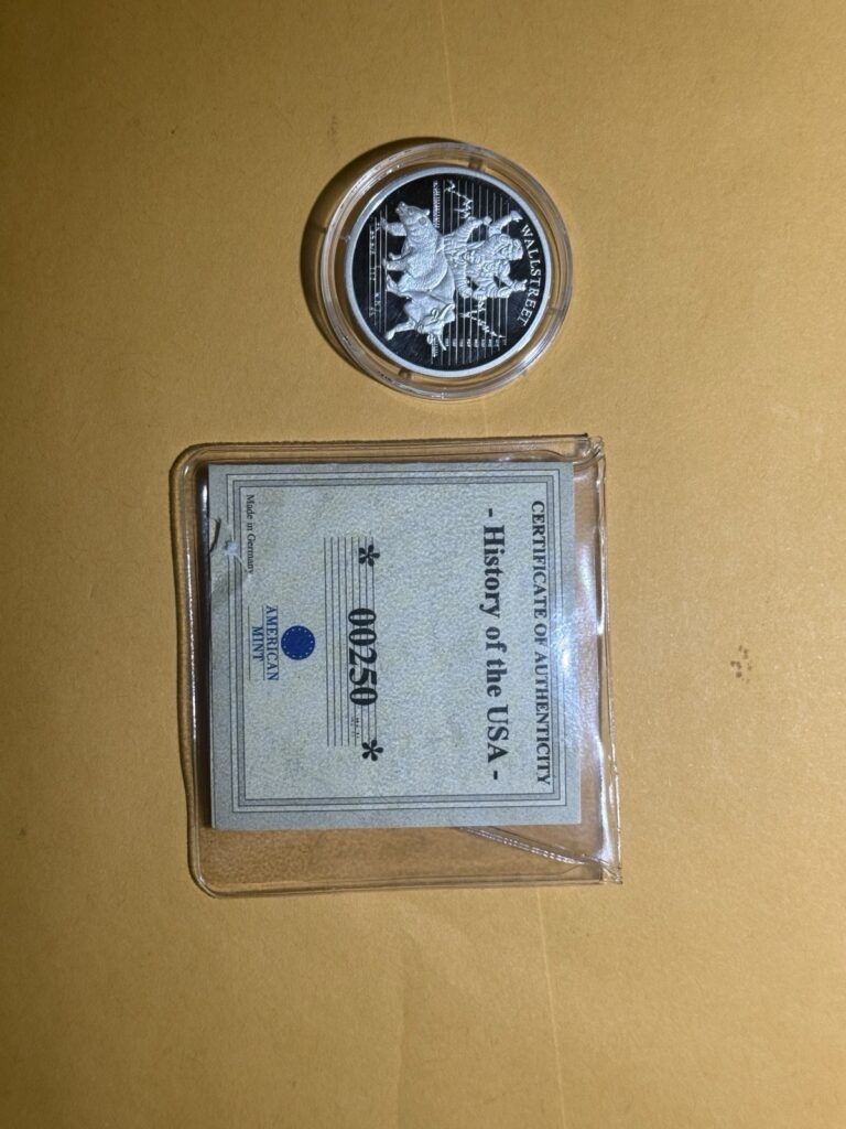 Read more about the article 2000 Republic Of Liberia .999 Silver $10 Wallstreet Proof Coin with COA