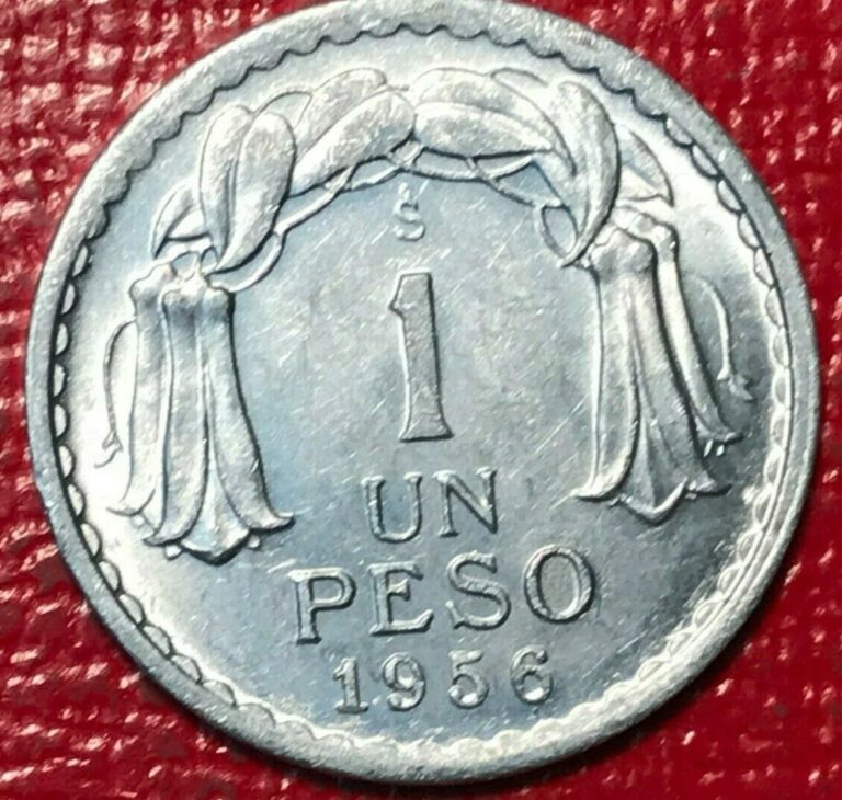 Read more about the article A VERY NICE HIGH GRADE XF 1955 S CHILE 1 PESO COIN-NOV508