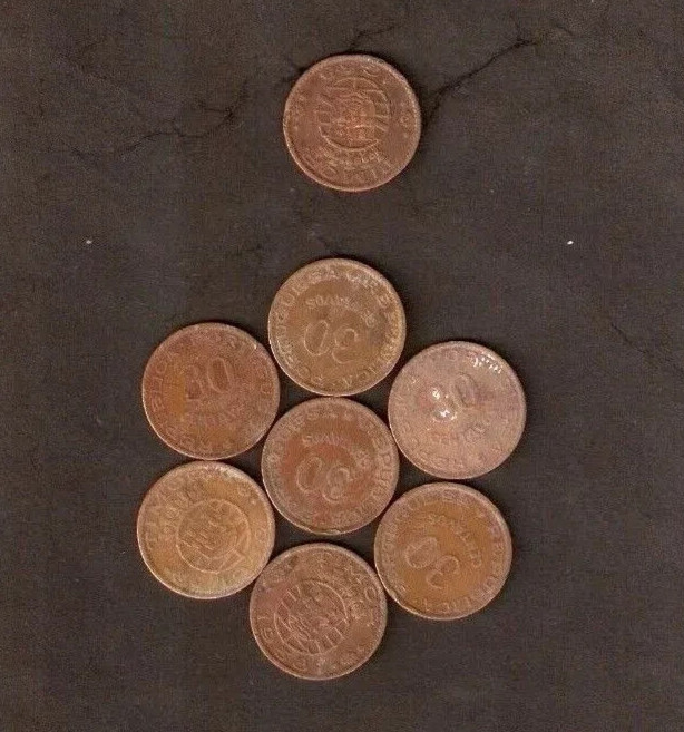 Read more about the article East Timor LESTE 30 Centavos KM-11 1958 Timorese World Currency Indonesia 1 COIN