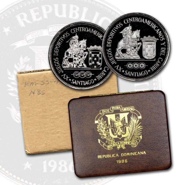 Read more about the article Dominican Republic 1986 Special Set PROOF UNC Central American and Caribbean Games