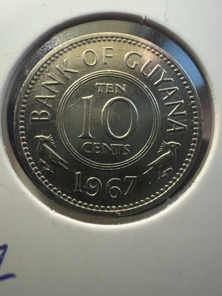Read more about the article Coin Guyana 10 Cents 1967 KM33 Item 690
