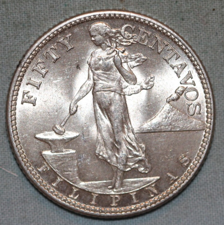 Read more about the article Philippines; Silver 50 Centavos 1944 S – San Francisco Mint KM#183 BU