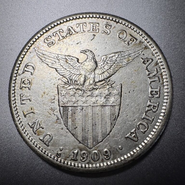 Read more about the article 1909-S US-Philippines Silver One Peso Coin (0.5144oz Silver Content) RARE!!! A++