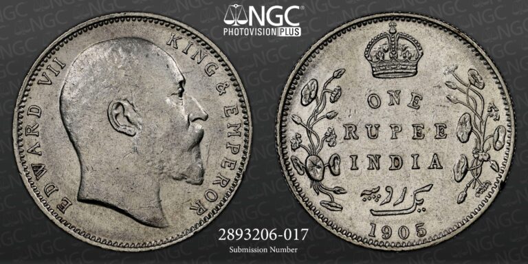 Read more about the article British India 1905B INDIA RUPEE NGC AU Details