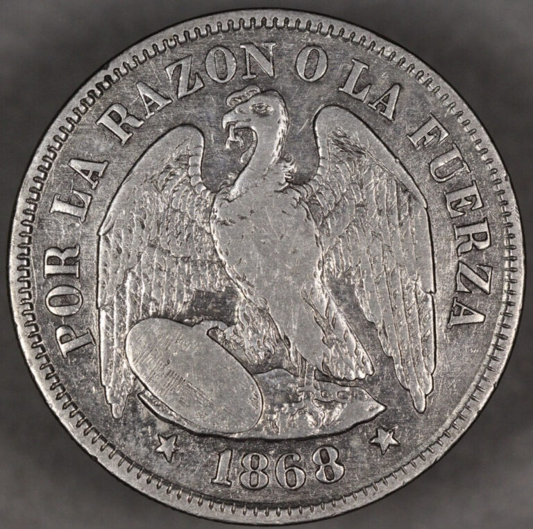 Read more about the article 1868 Chile Silver 50 Centavos