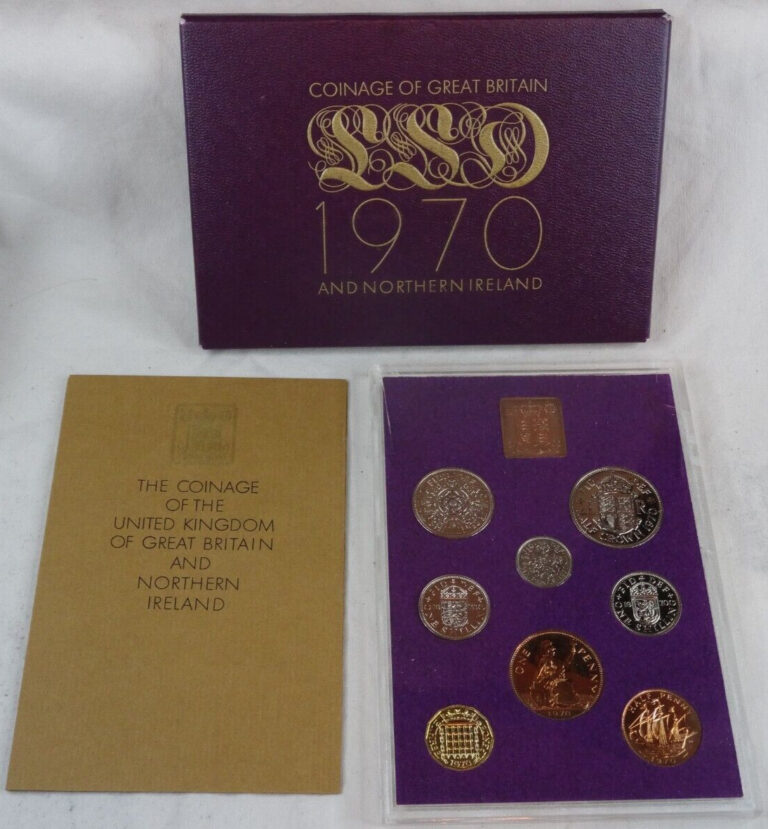 Read more about the article 1970 Great Britain Proof Set 8 Coins UK United Kingdom Royal Mint COA