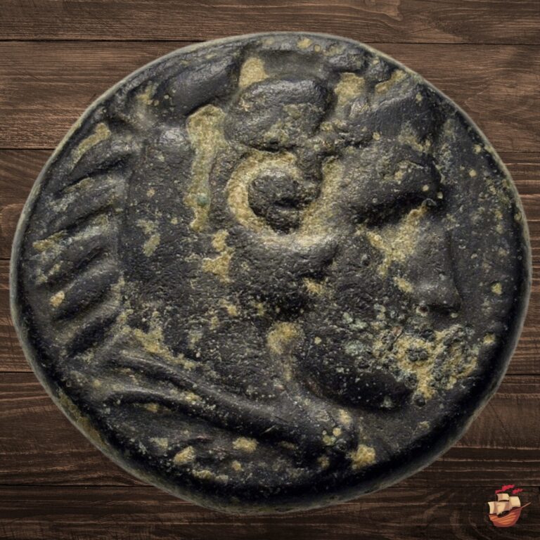 Read more about the article Ancient Greek Coin – Macedon Macedonia – Alexander the Great (336-323 BC) @J48