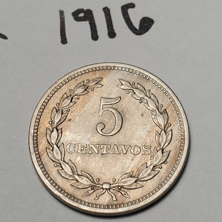 Read more about the article El Salvador 1916 5 Centavos Coin In Great Condition