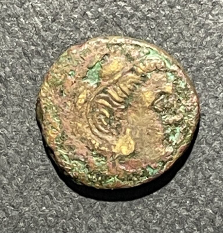 Read more about the article Macedonia 277 BC – 239 BC AE Hemiobol Coin:  Antigonos II Gonatas