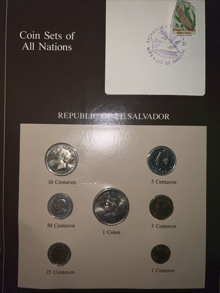 Read more about the article Corn Set Of All Nations Republic Of El Salvador  Vintage Collection Of Coins