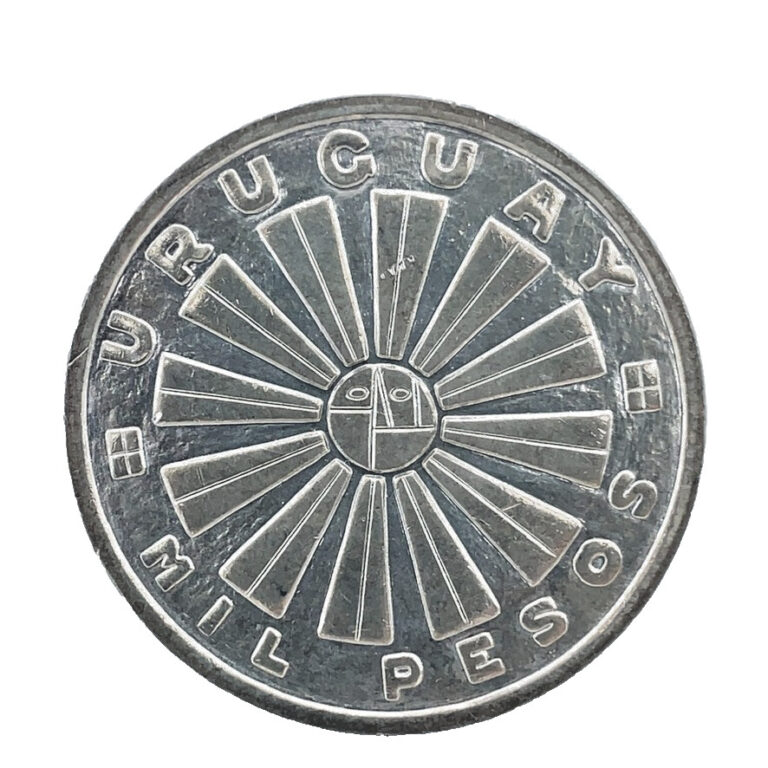 Read more about the article 1969 Uruguay 1000 Mil Pesos FAO ‘Radiant Sun’ 0.900 Silver Coin KM #55