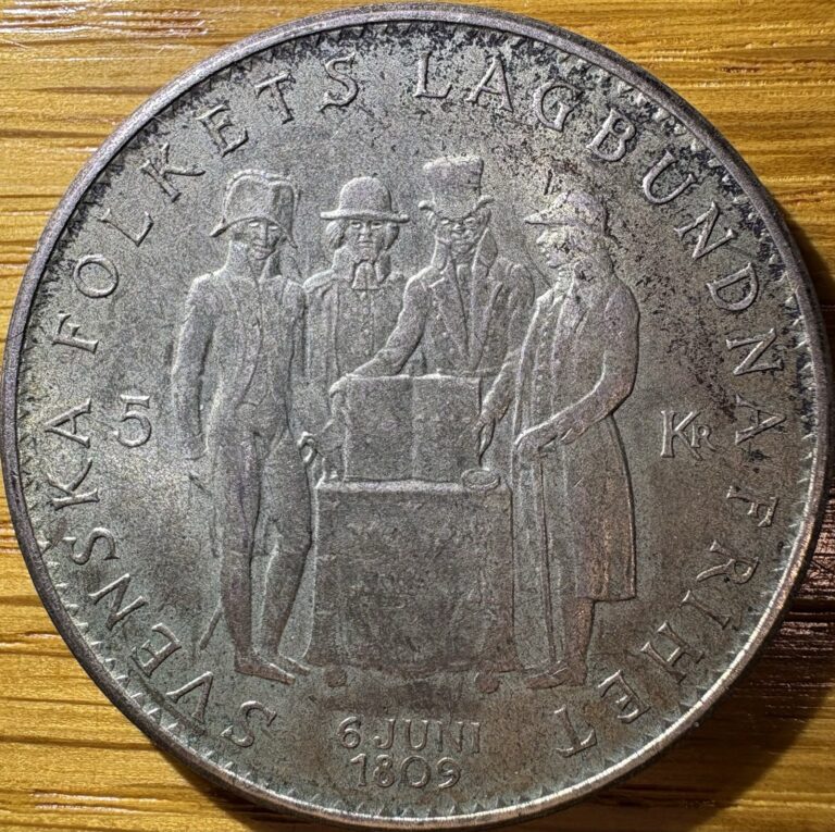 Read more about the article 1959 Sweden 5 Kronor Silver Coin