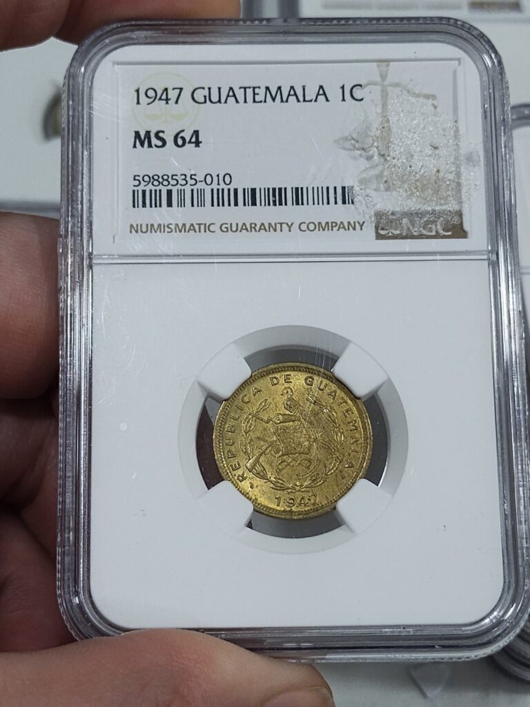 Read more about the article Guatemala 1947 Centavo NGC MS64