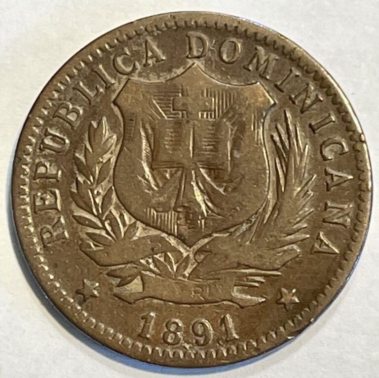 Read more about the article 1891 Dominican Republic 10 Centesimos De Franco