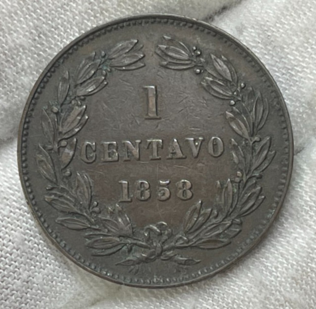 Read more about the article 1858 Venezuela One Centavo Coin Great Condition Rare High Value