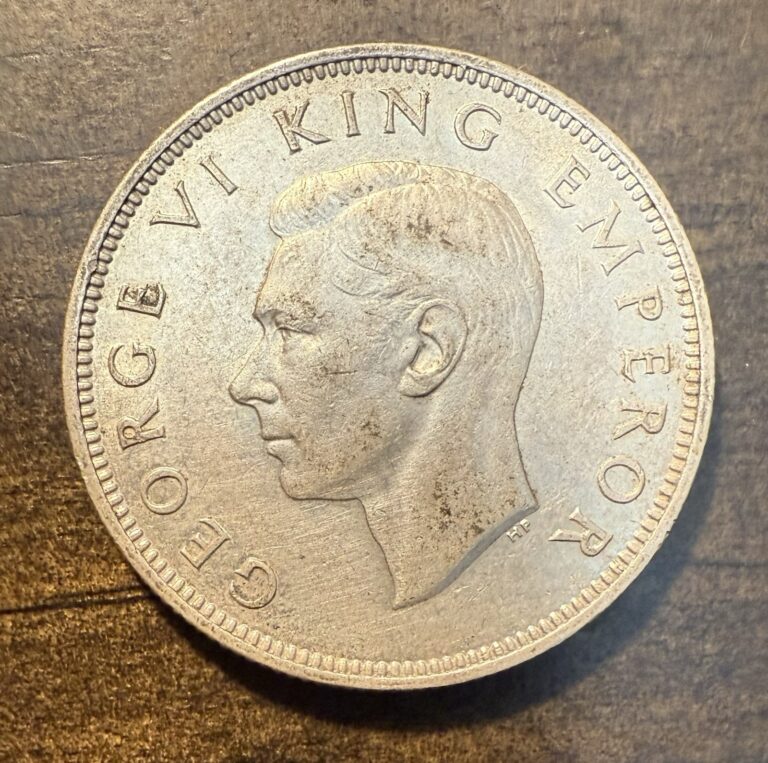 Read more about the article 1937 New Zealand Florin Silver Coin