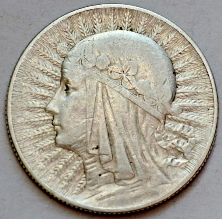 Read more about the article 5 Zlotych 1933  Queen Jadwiga Poland  Silver coin