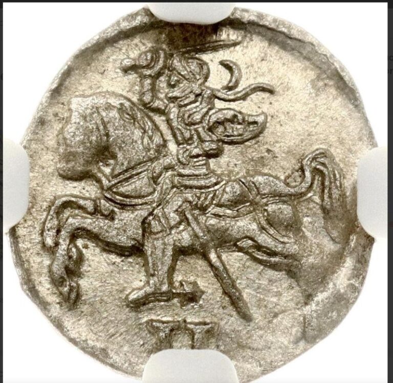 Read more about the article Poland – Lithuania 1570 2D old world silver coin MS63 NGC