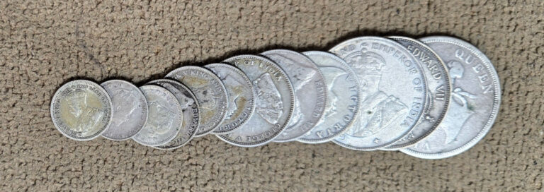 Read more about the article Straits Settlements – Victoria  Edward   and George – 12 different silver coins