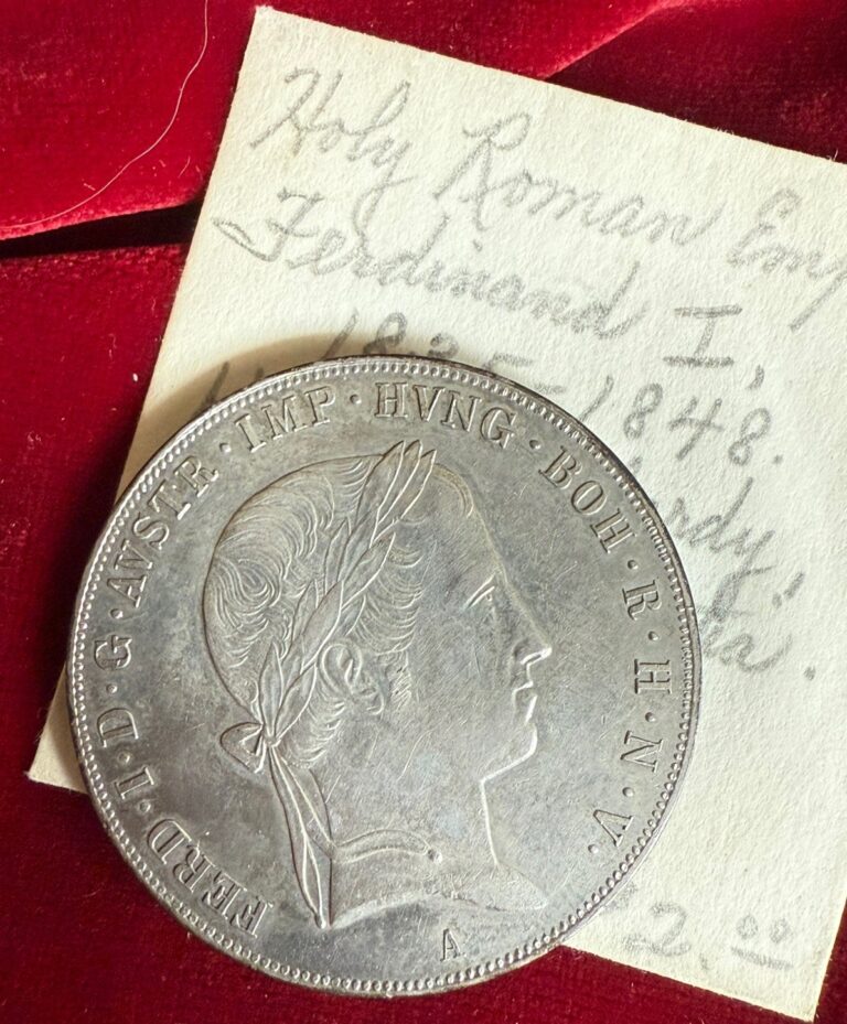 Read more about the article Holy Roman Empire FERDINAND I Thaler 1846 Austria Hungary SILVER Coin Mint State