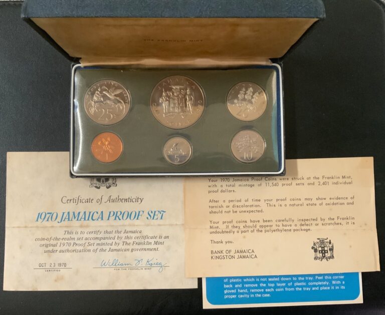 Read more about the article 1970 JAMAICA CLAD COINS PROOF SET!