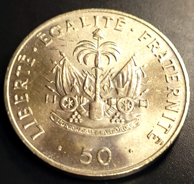 Read more about the article HAITI 50 Centimes Coin 1991 KM#153 – 29MM Caribbean