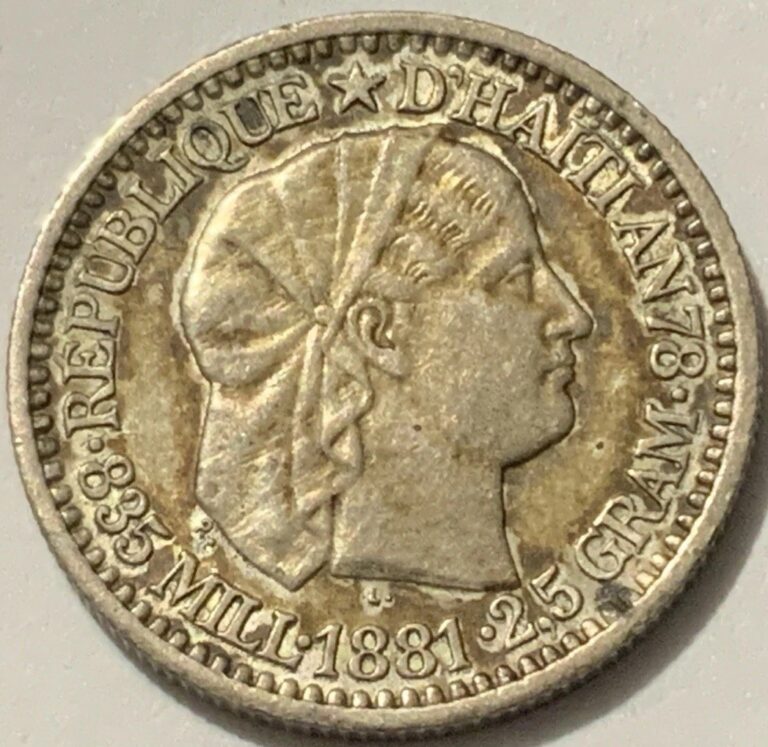 Read more about the article 1881 Haiti 10 Centimes Silver HG