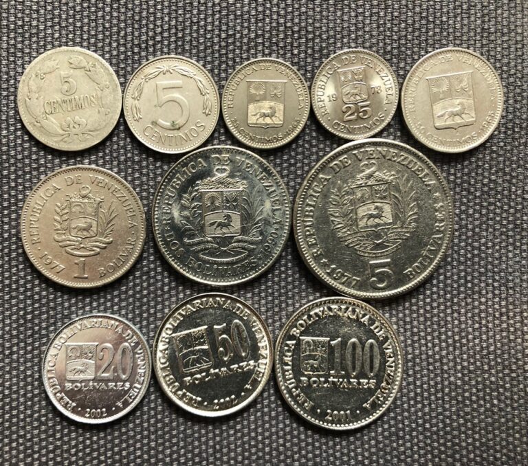 Read more about the article Venezuela 🇻🇪 Lot Of 11  World Foreign Coins