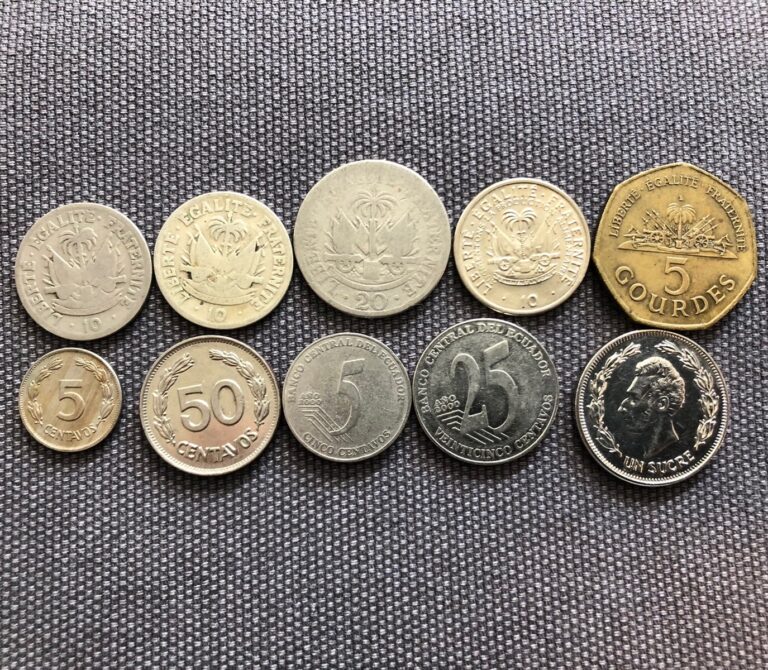 Read more about the article Haiti 🇭🇹 Ecuador 🇪🇨 Lot Of 10  World Foreign Coins