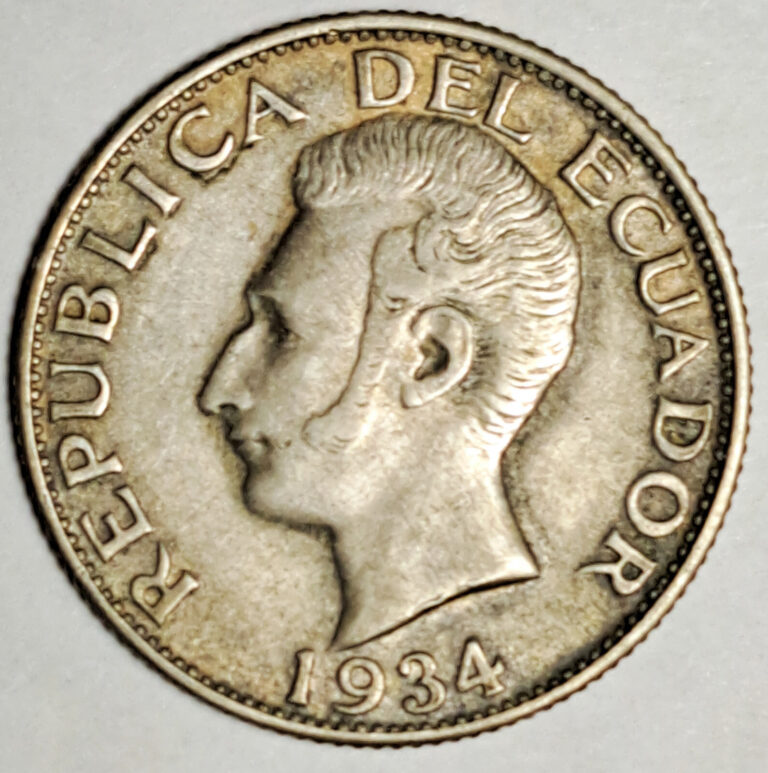 Read more about the article 1934 Ecuador Sucre .720 Silver World Coin