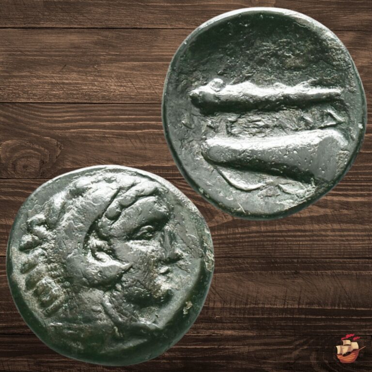 Read more about the article Ancient Greek Coin – Macedon Macedonia – Alexander the Great (336-323 BC) @P392