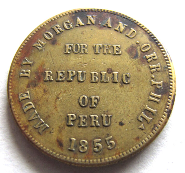Read more about the article Peru – 1855 Pattern for the Republic of Peru by Morgan and Orr (Philadelpia)
