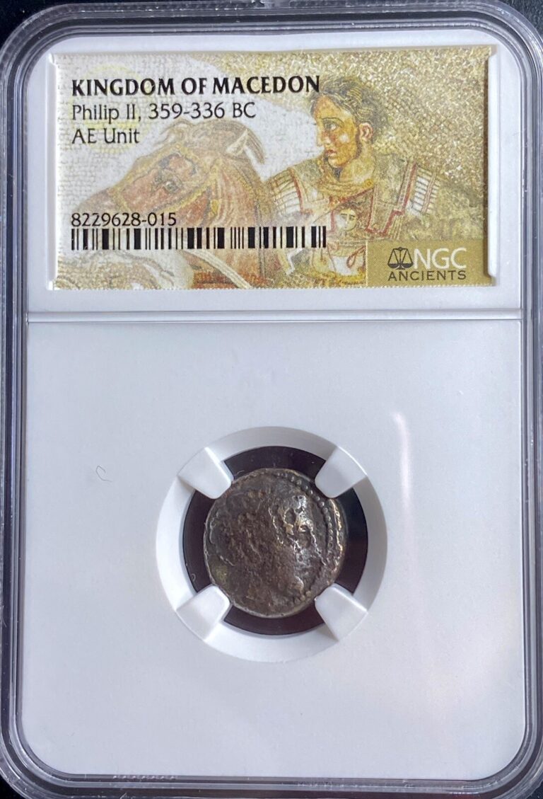 Read more about the article NGC 359BC-336BC Certified Greek Kingdom of Macedon Coin Philip II Nice Condition