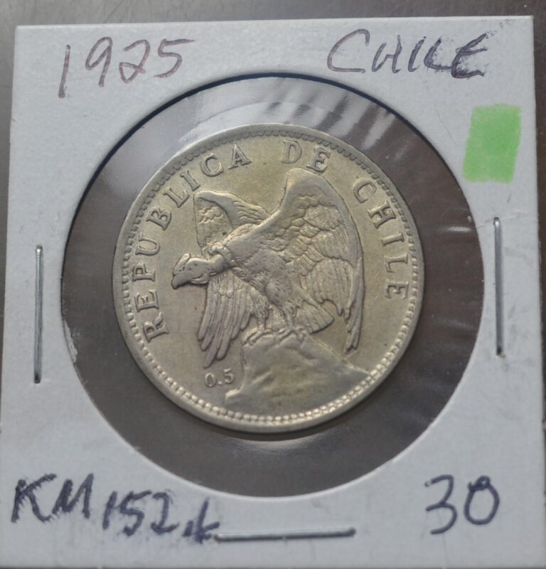 Read more about the article 1925 CHILE SILVER 1 SOL UNC