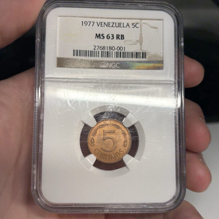 Read more about the article Moneda 5 Céntimos Venezuela 1977 Pátina Pieza 2667